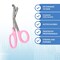 A2Z Scilab Trauma Shears 12/Pack Non-Stick 7.25 First Aid EMT Stainless Steel Scissors Baby Pink Handle A2Z-ZR881 - alternate 8